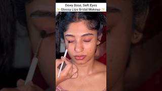 Minimal makeup @dhimakeovers | simple soft minimal south indian bridal makeup tutorial #shorts #glam