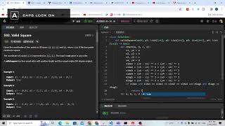 Leetcode 593. Valid Square (geometry)