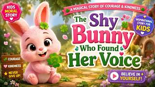 The shy bunny who found her voice | confidence story for kids | bunny bedtime story