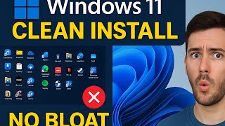 Windows 11 Clean Install for Best Performance &amp; Privacy | No Bloat, No Microsoft Account!