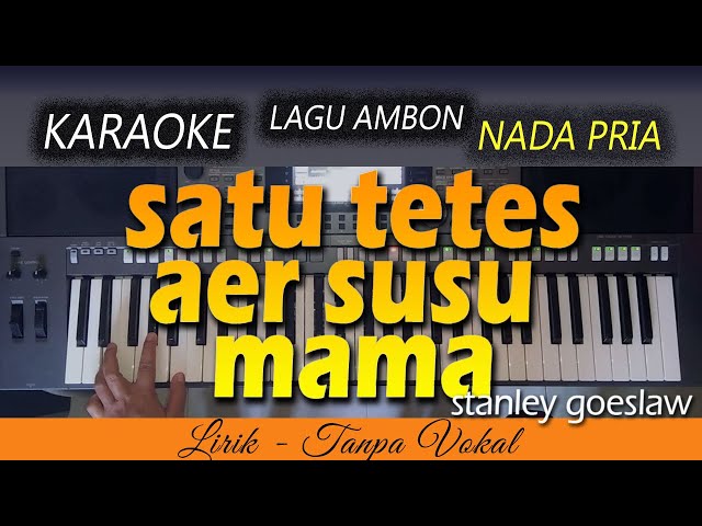 SATU TETES AER SUSU MAMA - Lagu Ambon | KARAOKE HD class=