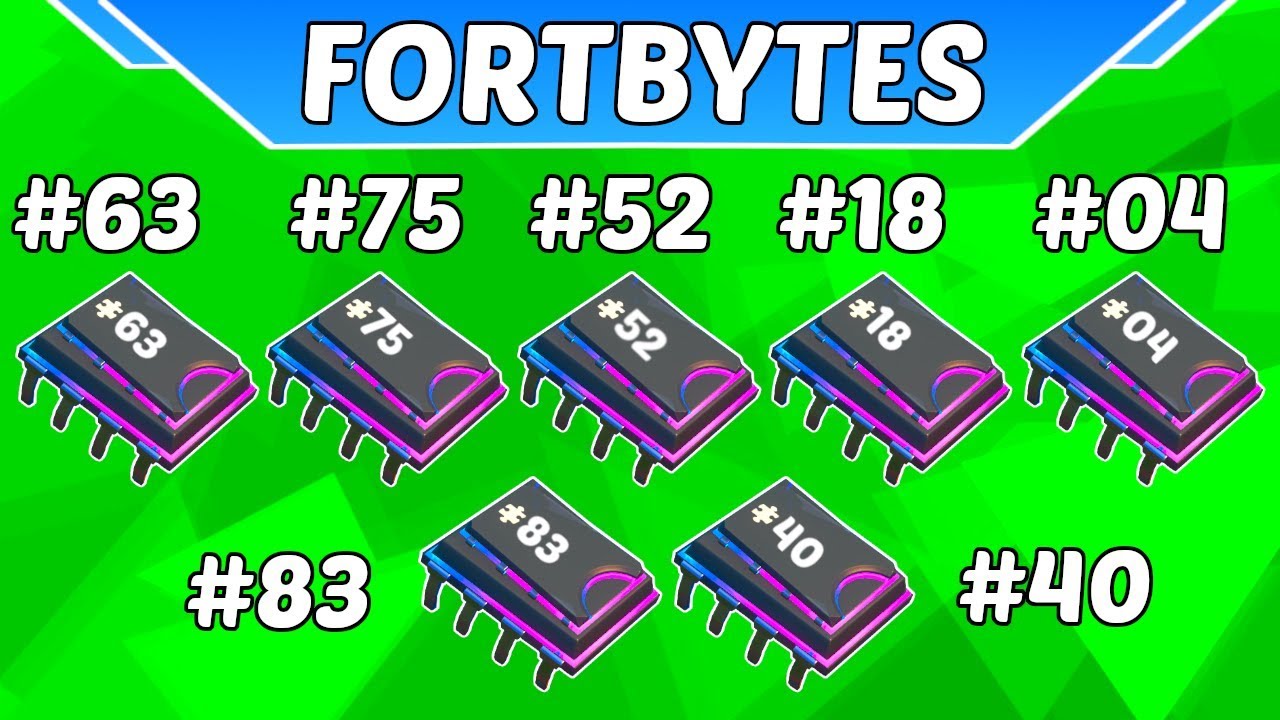 All Week 9 Fortbyte Locations - #63, #75, #52, #18, #04, #83, #40 - Fortnite Battle Royale