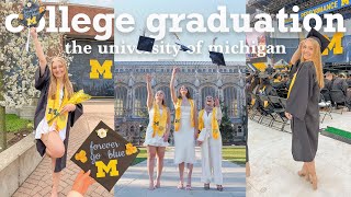 COLLEGE GRADUATION VLOG  class of 2023 graduation at the University of Michigan | Charlotte Pratt