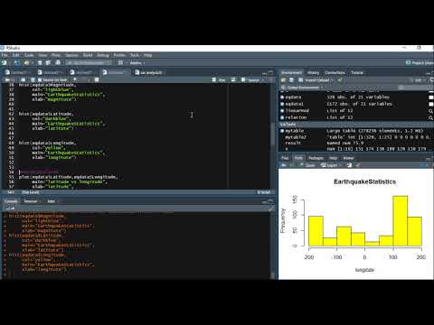 Analysis of Earthquake Using RStudio