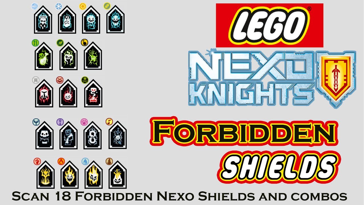 Scan 18 Forbidden Nexo Shields and combos