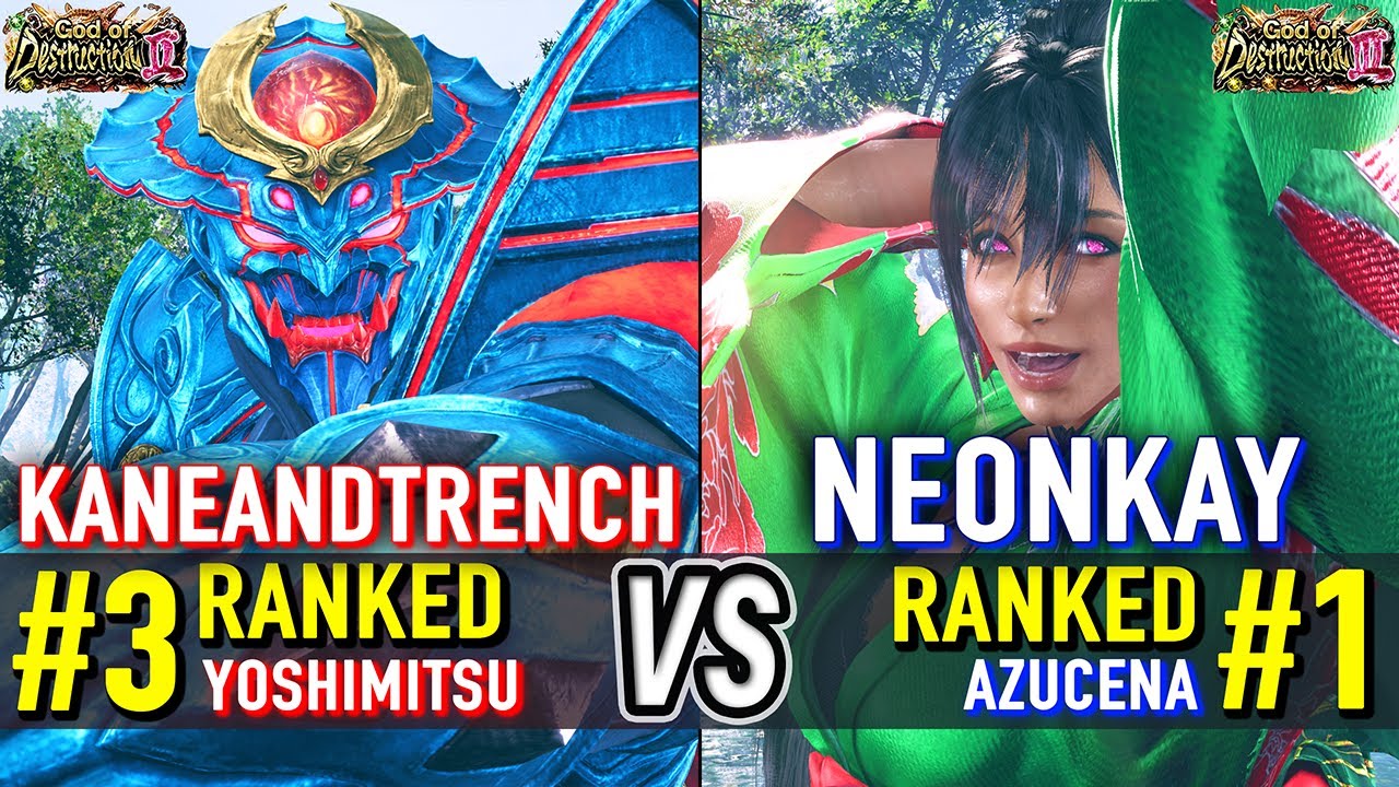 T8 🔥 KANEANDTRENCH (#3 Ranked Yoshimitsu) vs NEONKAY (#1 Ranked Azucena) 🔥 T8 High Level Gameplay