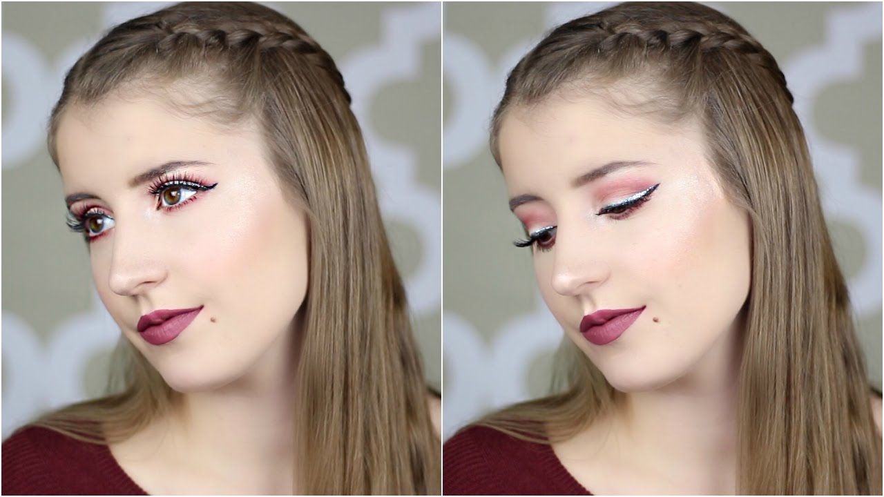 Simple Holiday Glam | Glitter Liner | Makeup Tutorial - YouTube