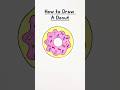 How to draw a Donut #howto #drawing #tutorial #kids #teacher #ideas #school #journal #doodle