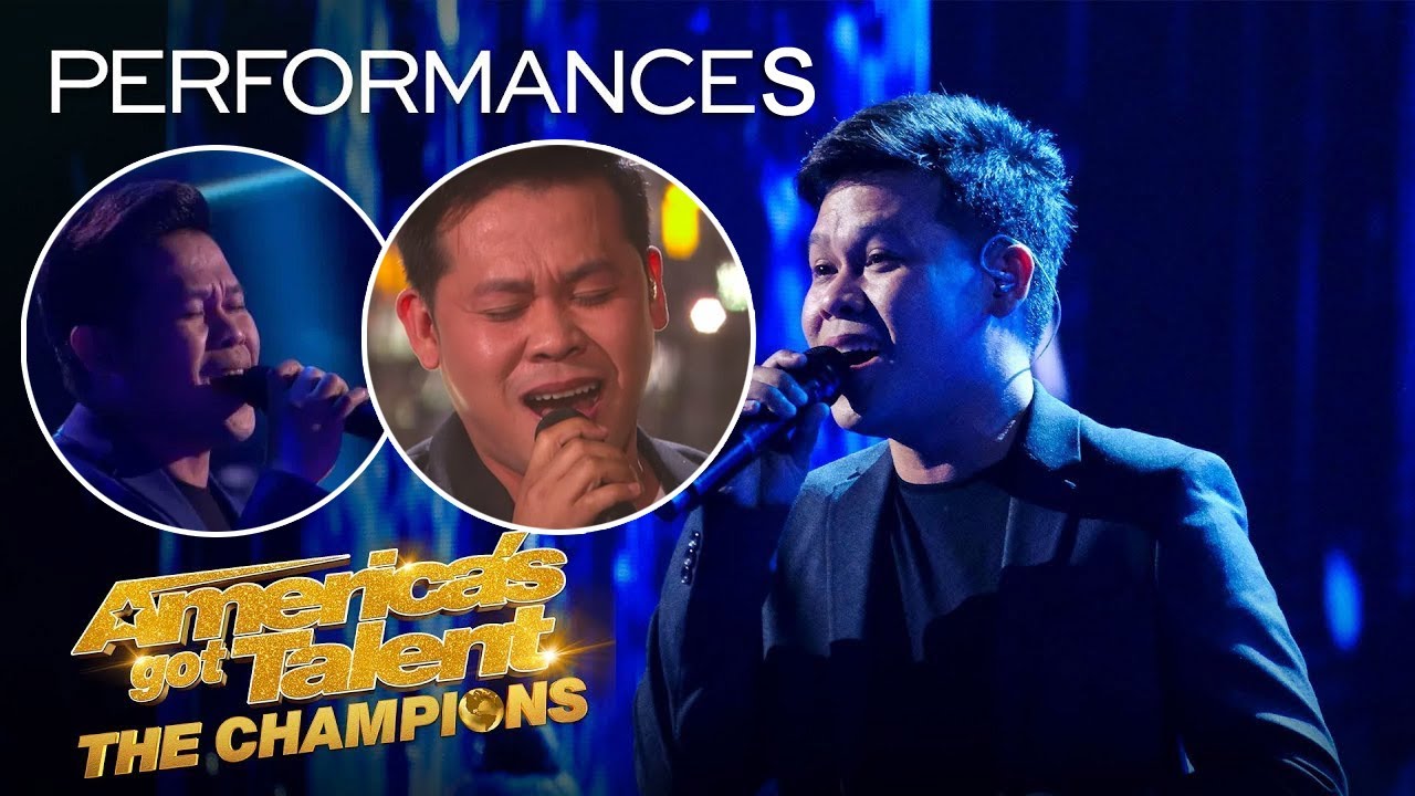 â�£Marcelito Pomoy All Performances on America's Got Talent: The Champions