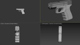 Modeling a Pistol in 3ds Max