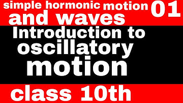 Introduction to oscillatory motion.