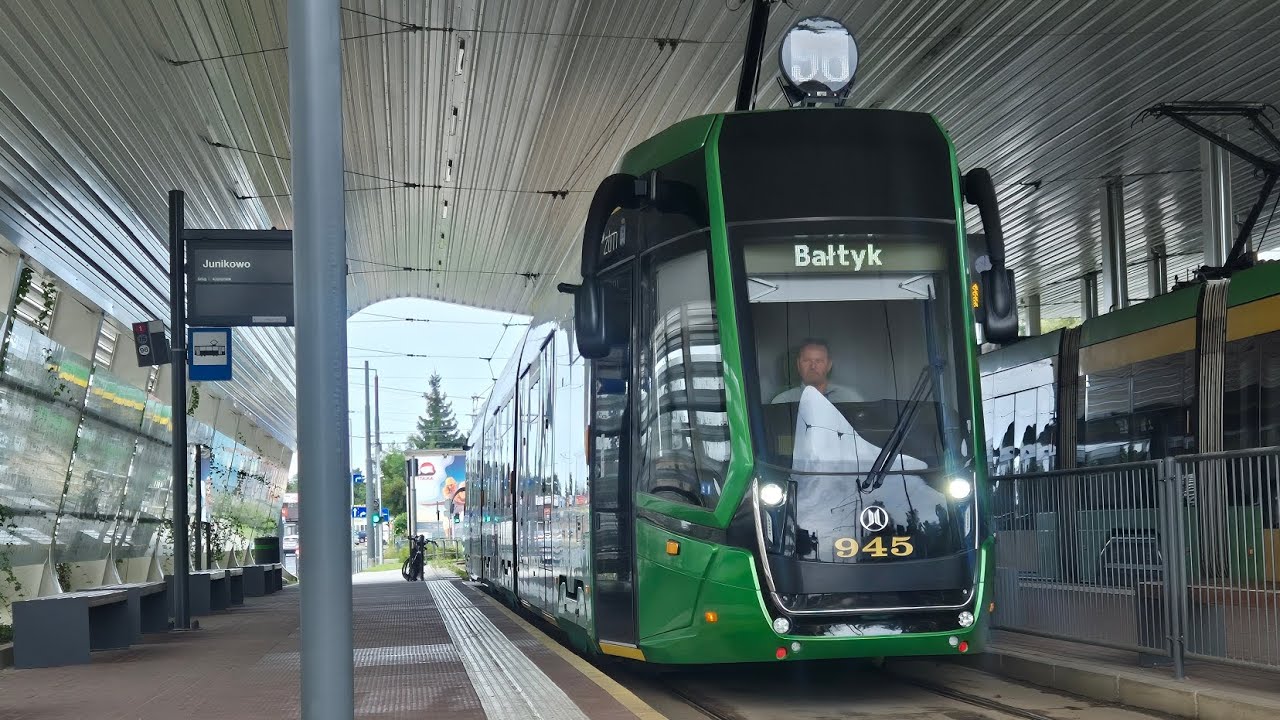 MPK Poznań-Moderus Gamma LF04AC BD #945 - Linia 96 kierunek:Bałtyk(trasa nieaktualna)