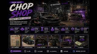 🔥 FiveM Chop Shop Script | Steal, Strip & Profit! 🚗