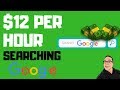 MAKE $12 PER HOUR SEARCHING GOOGLE - EASY
