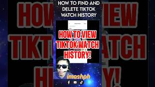 How To View Tiktok Watch History