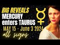 Revelatory mercury in taurus may 15th  june 3 2024  all signs