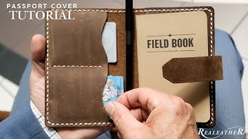 How to Make the Fieldnote/Passport Cover Kit from Realeather | DIY Leather Craft Tutorial