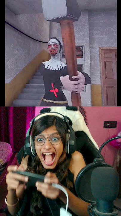 😭Escape From Evil Nun Gone Wrong 😱 #granny #grannyescape #gamerbaemahi #shorts