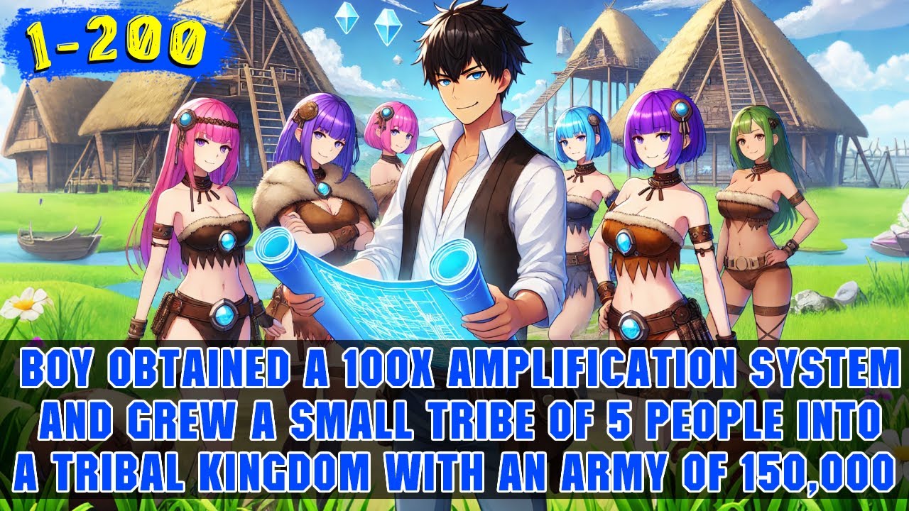 🔥He Traveled to a Primitive World, Got a 100X System, and Built a Powerful Kingdom from Scratch!