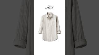 ✨ Minimal Korean Casual Outfit Ideas | Beige Striped Shirt & Brown Cargo Pants Style #jeansstyle