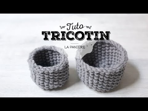 Tuto tricotin : la petite panière / Loom knit a basket 