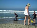 Linas Family at the beach in San Clemente