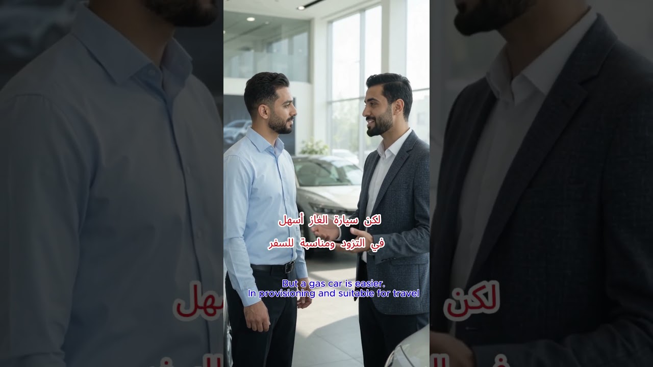 Electric or Gas Car? | B2 Arabic Conversation Practice #arabicwithhany
