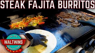 STEAK FAJITA BURRITOS ON THE GRIDDLE HAVE TO BE YOUR NEXT COOK!🔥 EASY GRIDDLE RECIPE by WALTWINS 7,008 views 1 month ago 13 minutes, 39 seconds