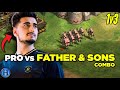 Pro Player vs Father &amp; Sons Combo | 1v3 AoE2