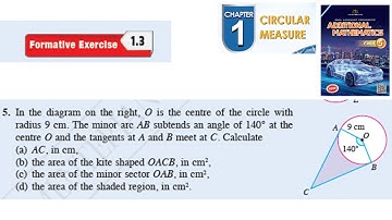 Circular measure formative exercise 1.3 Q5 sukatan membulat latihan formatif 1.3 form 5 kssm