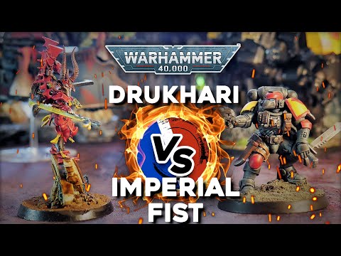 Warhammer 40.000 - Drukhari VS Imperial fist