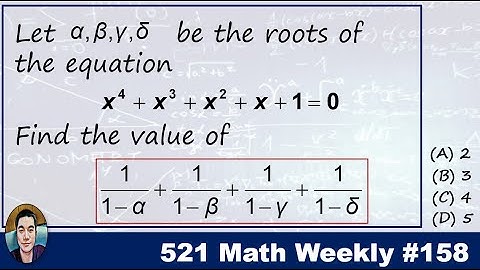 math 521 #158: Three different ways to a question (Vieta
