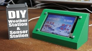 DIY Weather Station & WiFi Sensor Station || ESP8266, Nextion LCD image