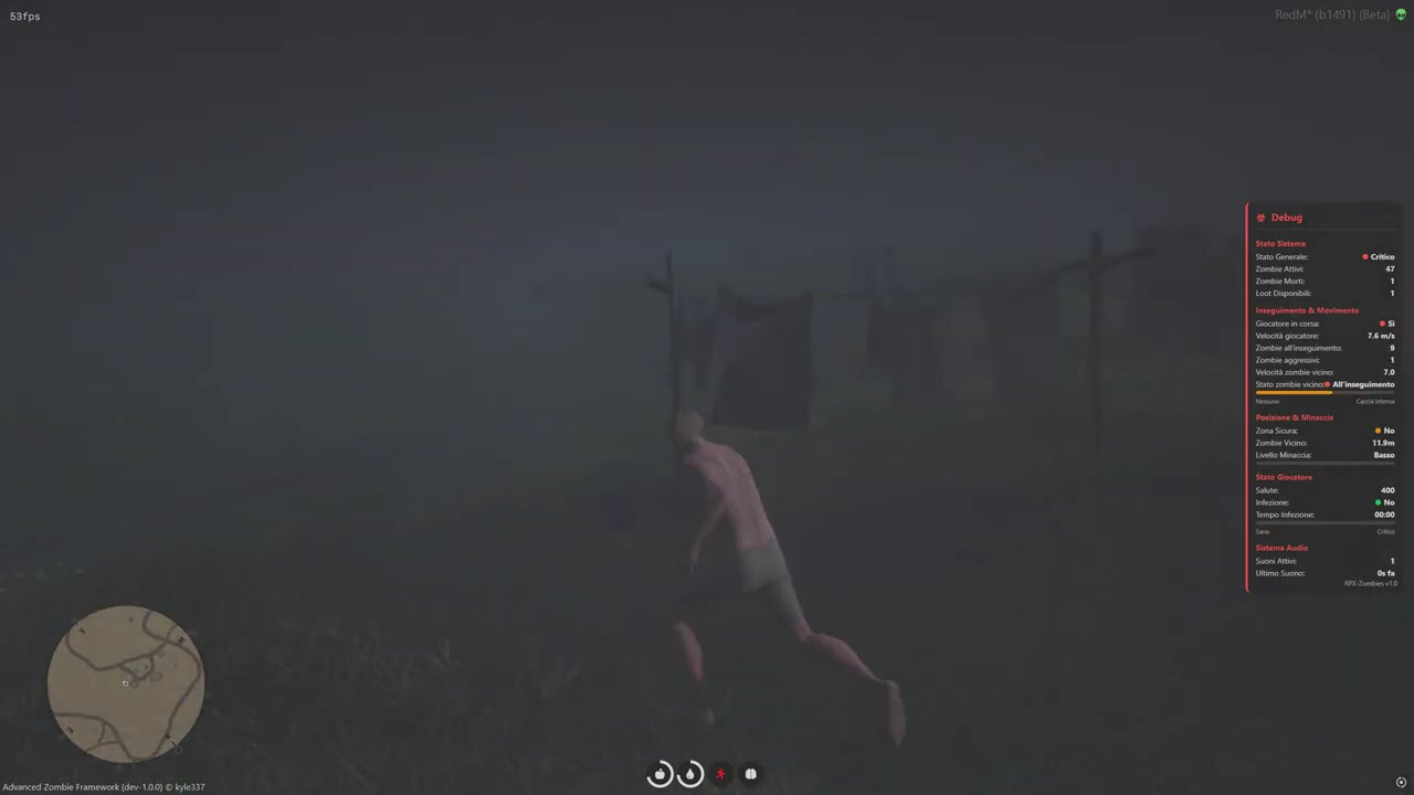 RedM Zombie AI Showcase: Dynamic Chasing & Reactive Behavior