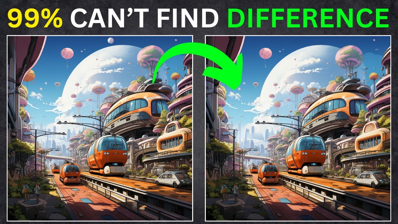 Find The Difference Puzzle Game Next Level: Futuristic Transport Hub Riddles pt 32