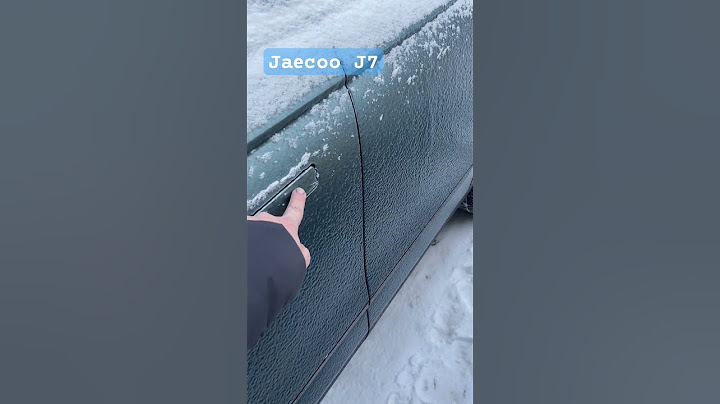 Тест выездных ручек на JAECOO J7 после ледяного дождя #jaecoo