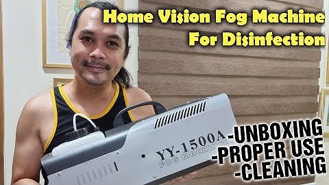 How to Properly Use Fog Machine for Disinfection / Home Vision 1500 watts Complete Set Up and Review