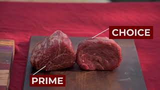 Mr. steak explains how steaks are graded, the difference between a
prime and choice grading, which cuts more important to buy vs choice.
he bre...