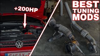 GOLF MK6 GTI BEST PERFORMANCE MODS TO MAKE YOUR CAR FASTER ( AIR INTAKE, DOWNPIPE, …. )