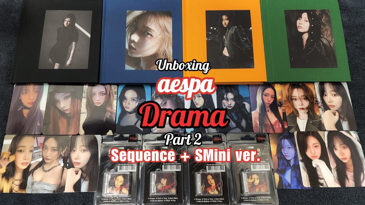 Unboxing] AESPA - 4th Mini Album 'DRAMA' (Part 2) Sequence + SMini