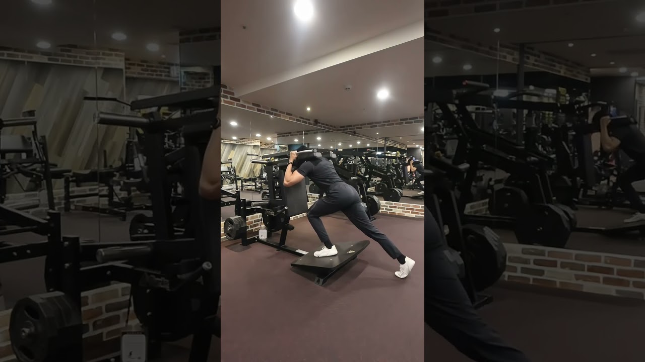 Single-Leg Reverse V-Squat 單腳反向Ｖ深蹲『臀大肌/腿前側』