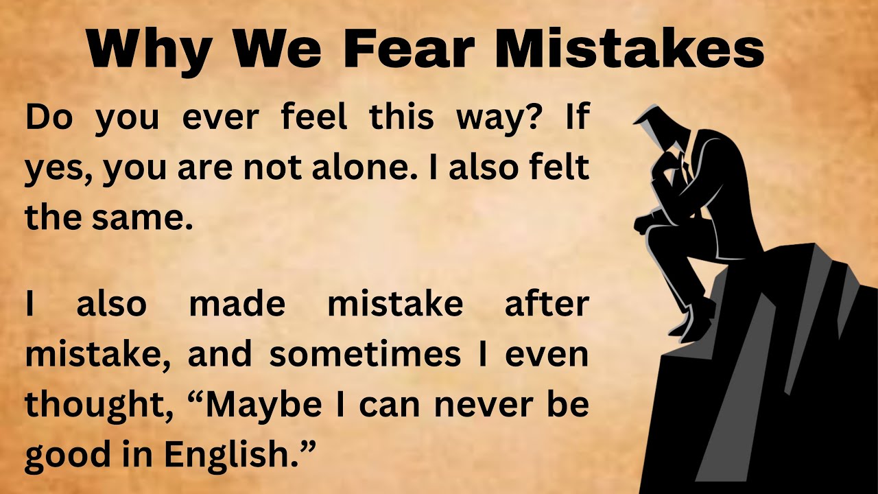 Stop Being Afraid of Mistakes || Improve Your English Learning || Bookish English