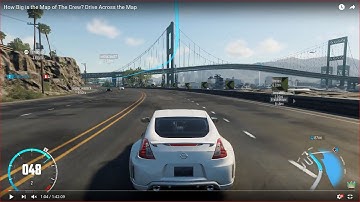 HOW BIG IS THE MAP in The Crew? Drive Across the Map (65 mph)