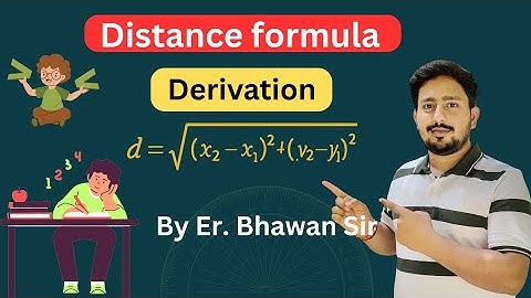 Distance formula derivation || derivation of distance formula between two points 