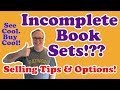 Selling incomplete book sets on ebay worth buying for resell profit example with options