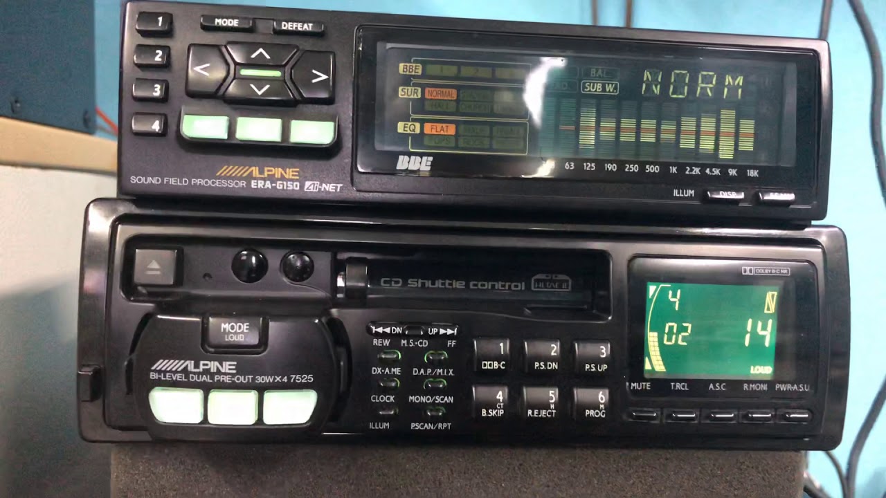 Alpine 7525 & ERA-G150 - YouTube