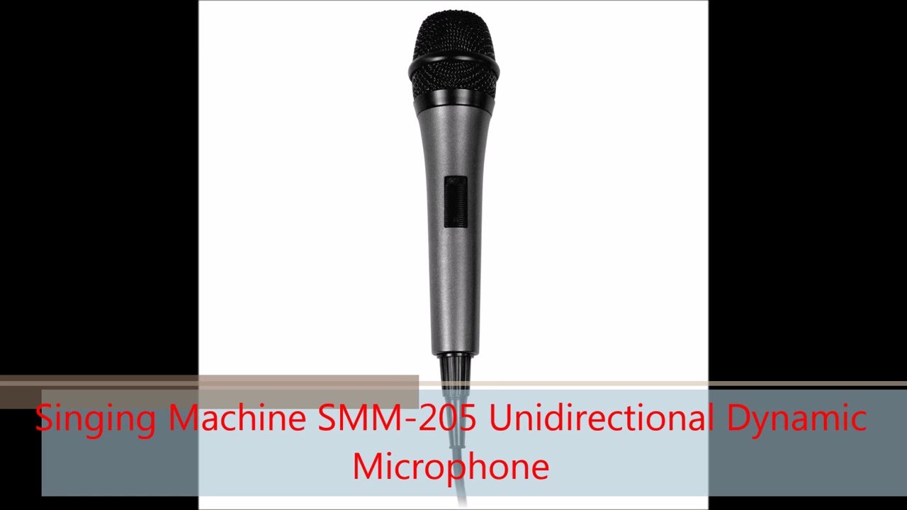 Singing Machine SMM-205 Unidirectional Dynamic Microphone - YouTube