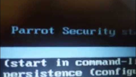 Dual boot Paroot Security Os  Linux  with Windows 7/8/10