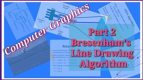 Bresenhams line drawing algorithm - Derivation