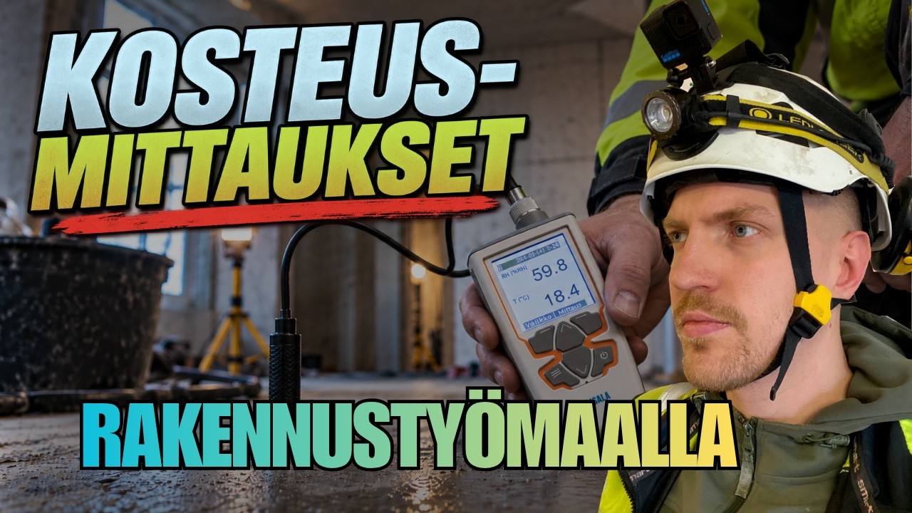 Miten kosteusmittaukset tehdään työmaalla?